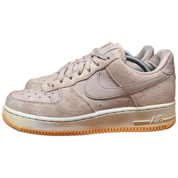 Nike Air Force 1 Low Women's 7.5 Metallic Red Bronze Sneakers Casual Shoes Pink - Picture 1 of 16